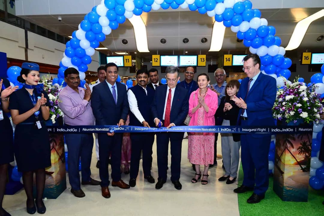 Bonjour Réunion: IndiGo commences direct flights between Chennai and Réunion Island